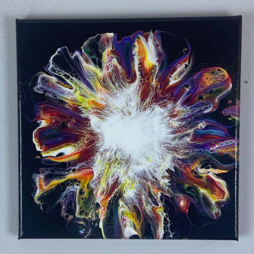 Rainbow Burst Painting